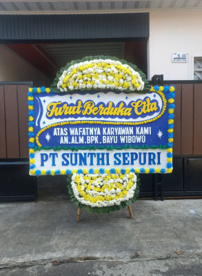 Papan Bunga Duka di Karangrayung